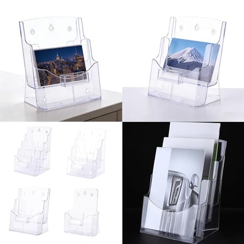 Présentoir en acrylique à plusieurs niveaux pour rangement de documents - 3