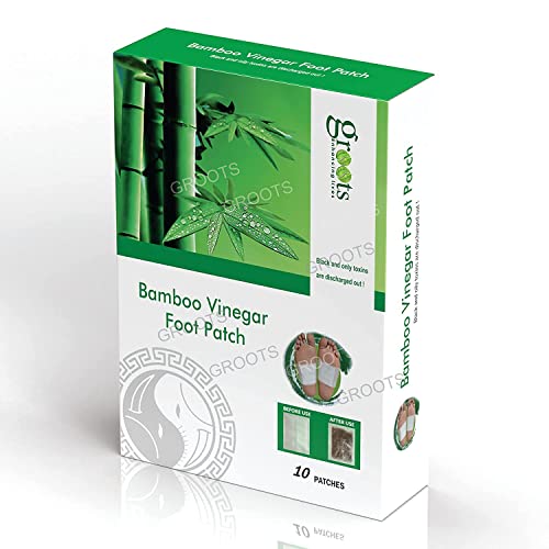 Image of GROOTS Premium Foot Patch Detox Foot Patches Cleansing Toxin Remover Foot Pads Pain Relief Stress Relief Sleep Patch for Detoxification for Men and Women (1 Box = 10 Patches) (Pack of 1)