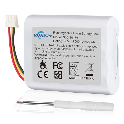 KUNLUN Battery Replacement 300-10186 for ADT Command Smart Security Panel ADT5AIO-1 ADT5AIO-2 ADT5AIO-3 ADT7AIO-1 2X16 AIO ADT2X16AIO-1 ADT2X16AIO-2 ADT Battery Replacement 3.6V