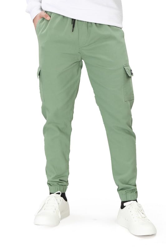 Image of UNOseven Boys Cotton Cargo Jogger Pant - Slim Fit - Available from 7 Years to Size XL