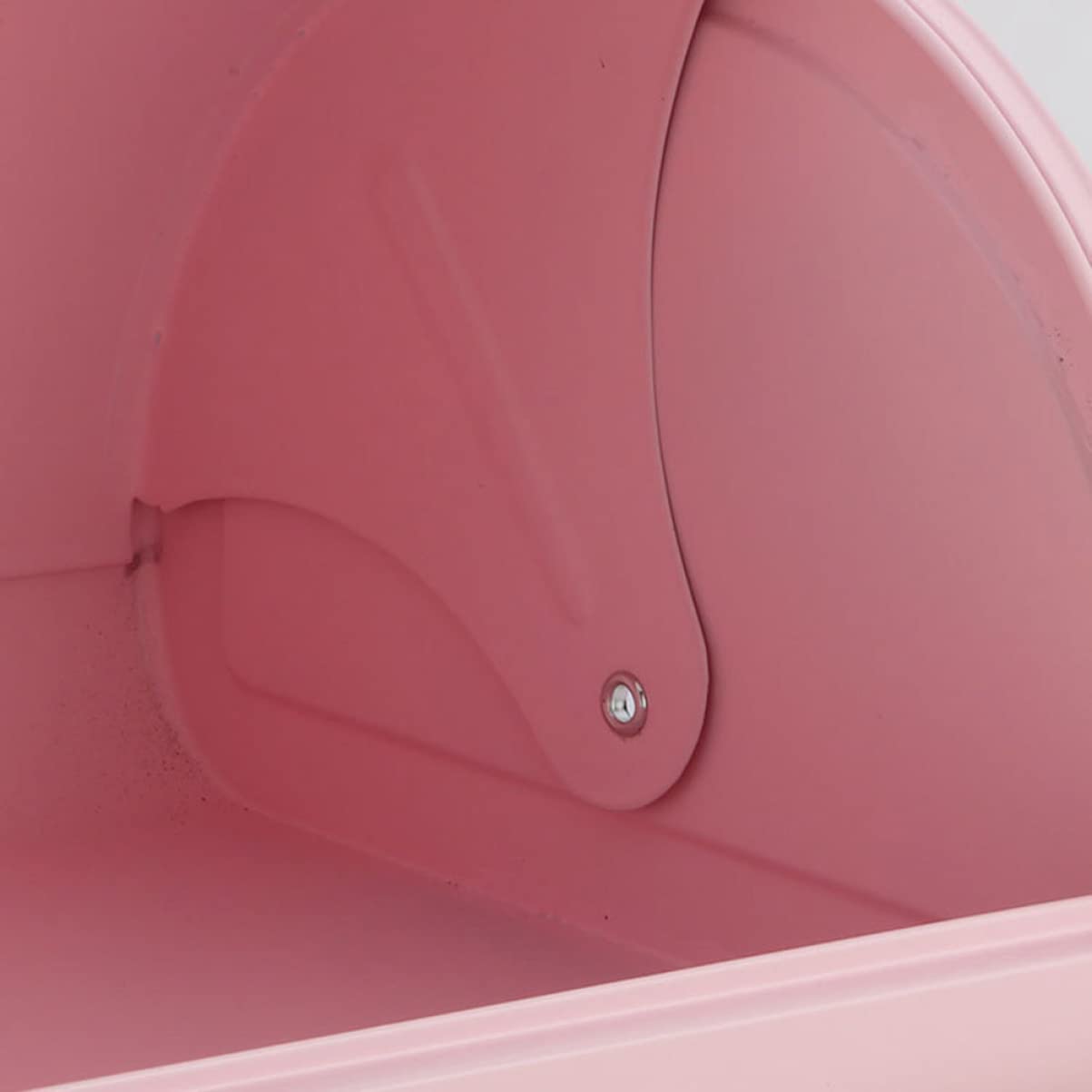 Pratico portapane in rosa con coperchio arrotolabile, per cucina e casa, antiruggine, buona ventilazione per il pane
