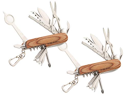 Coltello Multiuso Personalizzato Con Manico In Legno Di Faggio - 9 In 1 In Acciaio Inox, Regalo Per Uomo
