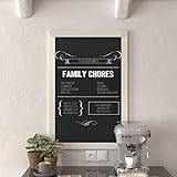 HBCY Creations 24' x 36' Matte White Solid Wood Frame Wall Chalkboard, Magnetic Surface, Home Décor, Restaurant & Café Menus, Blackboard, Includes Chalk, Eraser & Hanging Hardware