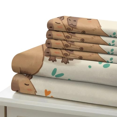 Parure de lit lapins mignons housse de couette double 200x200cm - 7
