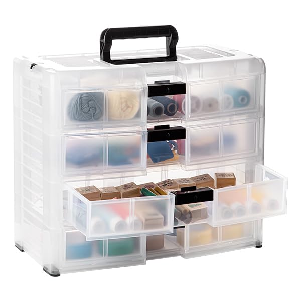 Image of Screw Organizer Small Parts Cabinet Chest, 16-Drawer Hardware Electronics Nuts Bolts Storage Drawers Organization Toolbox Garage Craft Teacher Beads Scrapbook Art Hobby (White)