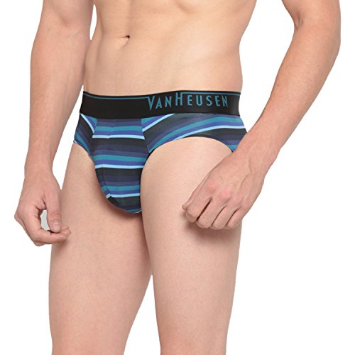Image of Van Heusen Men Regular Fit 4 Way Stretch Body Defining Fit Allover Print Briefs - Available in Pack of 1 & 2