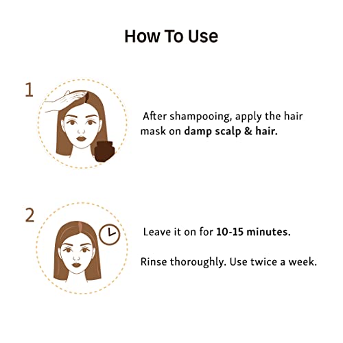 mCaffeine Anti Hair Fall Hair Mask for Dry & Frizzy Hair | For Curly Hair & Straight Hair | WIth Coffee, Proteins & Pro Vitamin B5 | SLS & Paraben... - Image 7