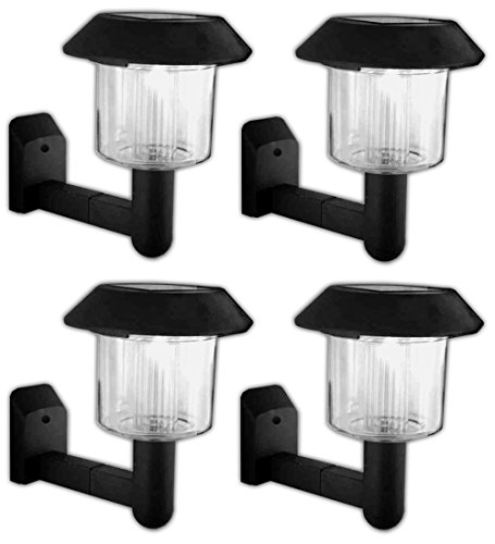 4 x LED lámpara de pared solar, Solar Farol | Luz solar | aplique | – Lámpara solar
