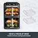 Tefal Ingenio Double Stack Air Fryer, Space Saving Vertical Dual Drawer Air Fryer, 4 Cooking Levels, Ingenio Detachable Panels for Easy Cleaning, 10L Capacity, 7 Cooking Modes, EY756HG0