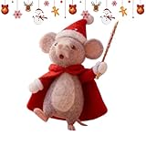 Souvenirs de vacances appréciés : les souris en feutre combinent un charme festif avec un design réfléchi et créent une décoration de vacances inoubliable qui sert également d'objet de collection. Elles enrichissent vos espaces de vie de chaleur et de caractère tout au long de l'année, et son aspect charmant et sa polyvalence en font un point fort qui s'intègre parfaitement dans la décoration saisonnière et quotidienne.