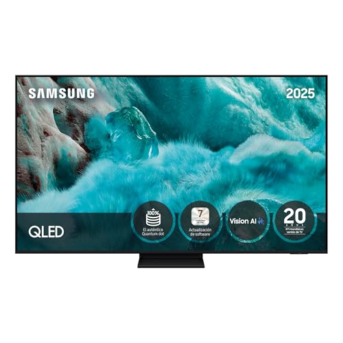Samsung TV 55 Pulgadas QLED Q7F5 4K Smart TV con Vision AI, 100% Volumen de Color con Quantum Dot y más de 500 Canales