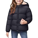 LHUUVER Winterjacke Mädchen Steppjacke Winter Langarm Daunenjacke Outdoor Dicke Thermojacke Bequeme Warm Daunenmantel Unisex Kinderjacke Freizeit Parka Jacke Wintermantel Outdoorjacke Übergangsjacke