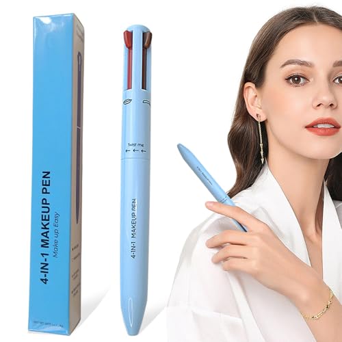 Lápiz de Maquillaje 4 en 1 con Delineador, Lápiz de Labios, Cejas y Iluminador miniatura 3
