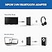 Mpow Bluetooth Transmitter and Receiver, Wireless Audio Adapter for 3.5mm Stereo, Bluetooth Transmitter for TV, Aux Bluetooth for Car/Home Stereo System, Slide Switch for Easy to Use