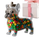 Glugahrif - Tarro de caramelos para almacenamiento de animales para bocadillos, caja de almacenamiento hermética con tapa linda para cocina, sala de estar, comedor, dormitorio, restaurante