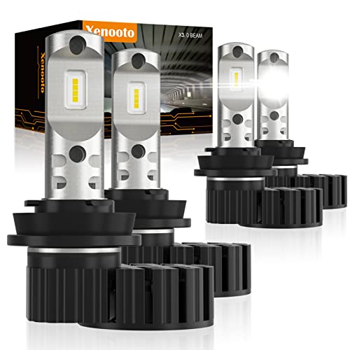 Xenooto For 2020 2021 2022 2023 2024 Chevy Chevrolet Silverado 2500 3500 Hd (2500Hd 3500Hd) Led Headlight Bulbs, H11 Low Beam H9 High Beam, 6000K Bright White Heavy Duty Truck Led Kit, 4 Pack #TOP8