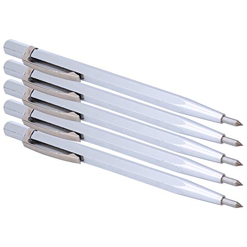 Caiqinlen けがき針、5個のセラミック彫刻家、センターポンチ ダイヤモンドマーキングペン、ダイヤモンド彫刻ペン、超硬チップスクライバー セラミック用ガラス