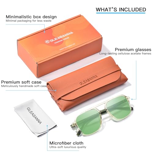 Image of Sleep Glasses for 99.9% Blue Light Glasses Dual AR Coatings Green Lens for Computer Gaming Reduce Eyestrain