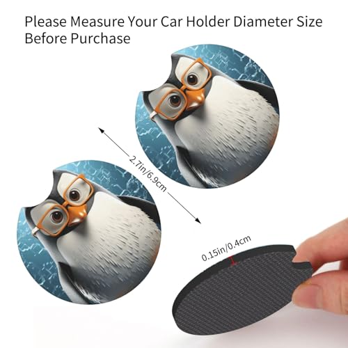2 Pcs Car Cup Holder Coasters, Portavasos de Coche miniatura 5