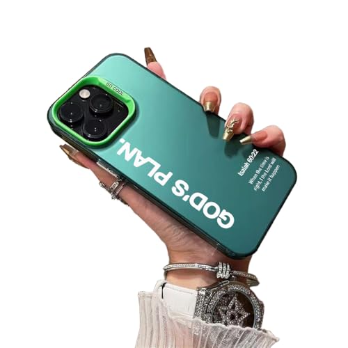 God's Plan Christian Bible Verse Phone Case for iPhone 16 Plus, Green by Generic - Used condition - US$7.89