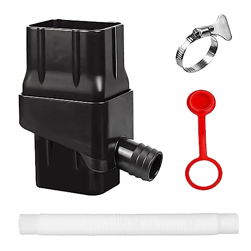 Collecteur Récupérateur Eau de Pluie, Kit Recuperateur d Eau de Pluie pour Gouttière Rectangulaire, Recuperateur d Eau de Pluie, Récupérateur D'eau de...