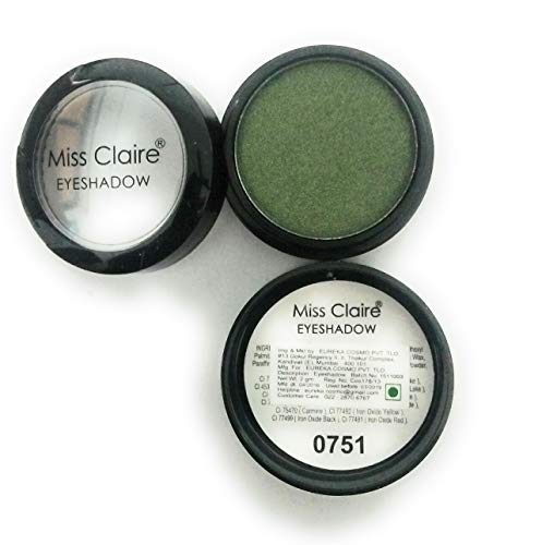 Image of Miss Claire Single Eyeshadow shade no.0751 (Dark Green) Shimmery Finish