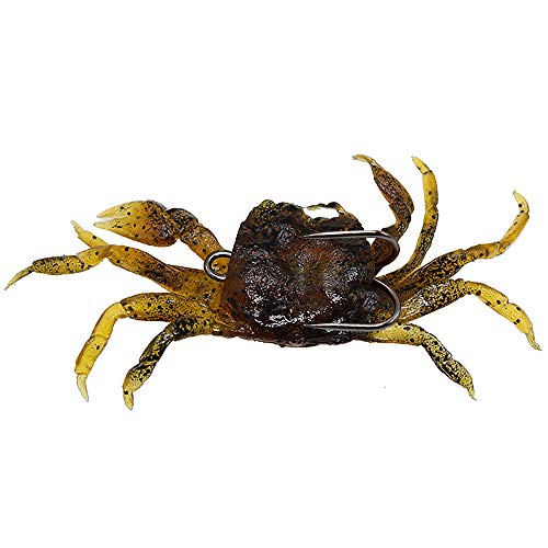 Mewmewcat Esca per granchi,3 PCS 10cm 30g Esche