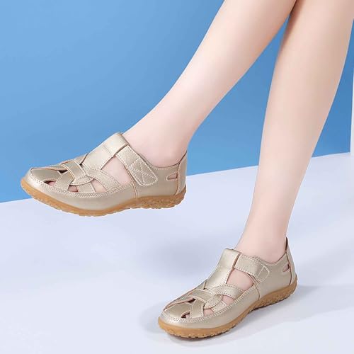 Sandalias cómodas para mujer con diseño transpirable y punta cerrada para mayor protección 7