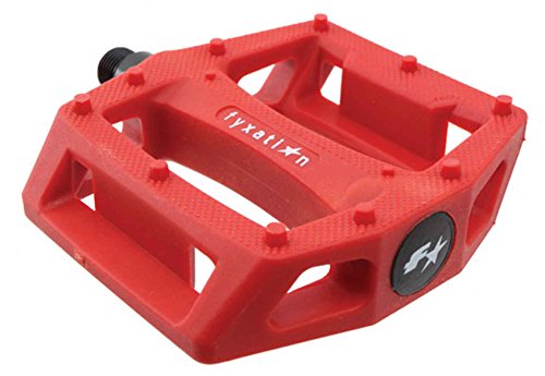 Fyxation Gates BMX Platform Pedal, Red, Standard