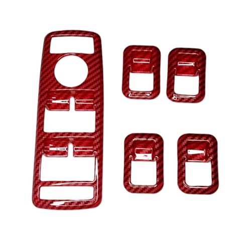 �����g�����X�g���b�v Compatible With For GLK 2008-2014 For GLA 2013-2018 For CLA 2013-2019 �ɓK�� �J�[�E�B���h�E���t�g�{�^���t���[���g�����X�e�b�J�[(Red)