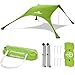 Produktbild Strandzelt Sonnenschutz UPF50+ für Zwei bis Vier Personen mit Sandanker und Heringen (apfelgrün)