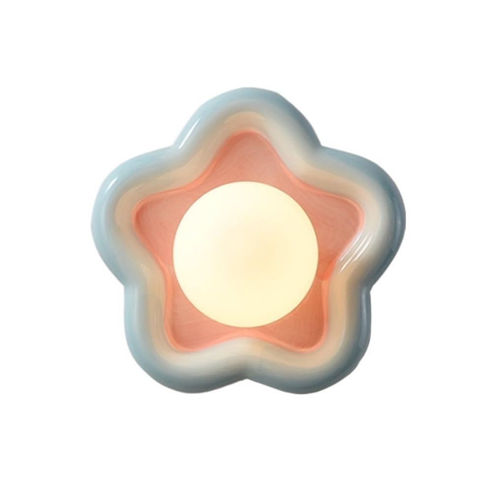 Applique murale fleur LED céramique pour éclairer en douceur une chambre d'enfant la nuit