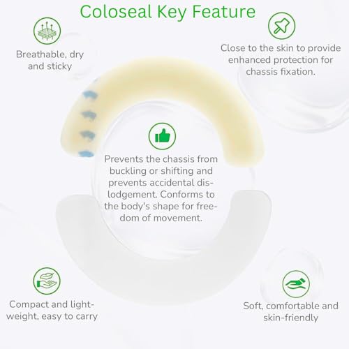 Image of OA102C, Ostomy Barrier Adhesive, C-Type Elastic Barrier Tape, Fix Urine /Stool Collection Bag, Ostomy Support Tape (Pack of 20)