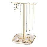 pickpiff Necklace Holder Stand with Ceramic Base: 12