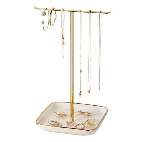 pickpiff Necklace Holder Stand with Ceramic Base: 12