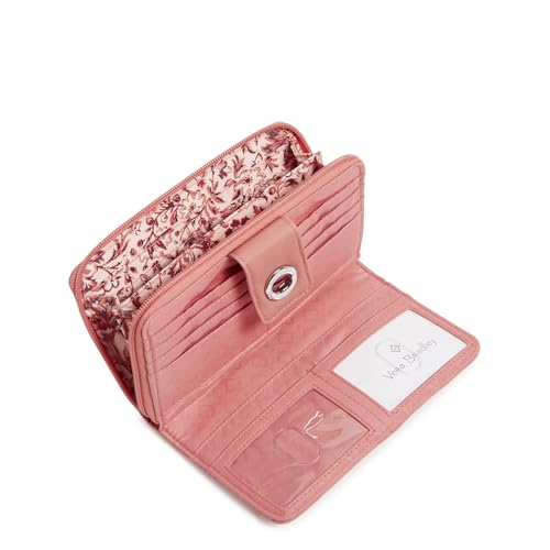 Image of Cotton Turnlock Wallet With Rfid Protection