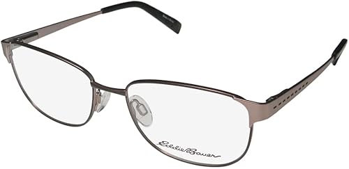 Eddie Bauer 32206 - Armazón de lentes con bisagras de resorte de borde completo para mujer (52-16-135, marrón), Marrón