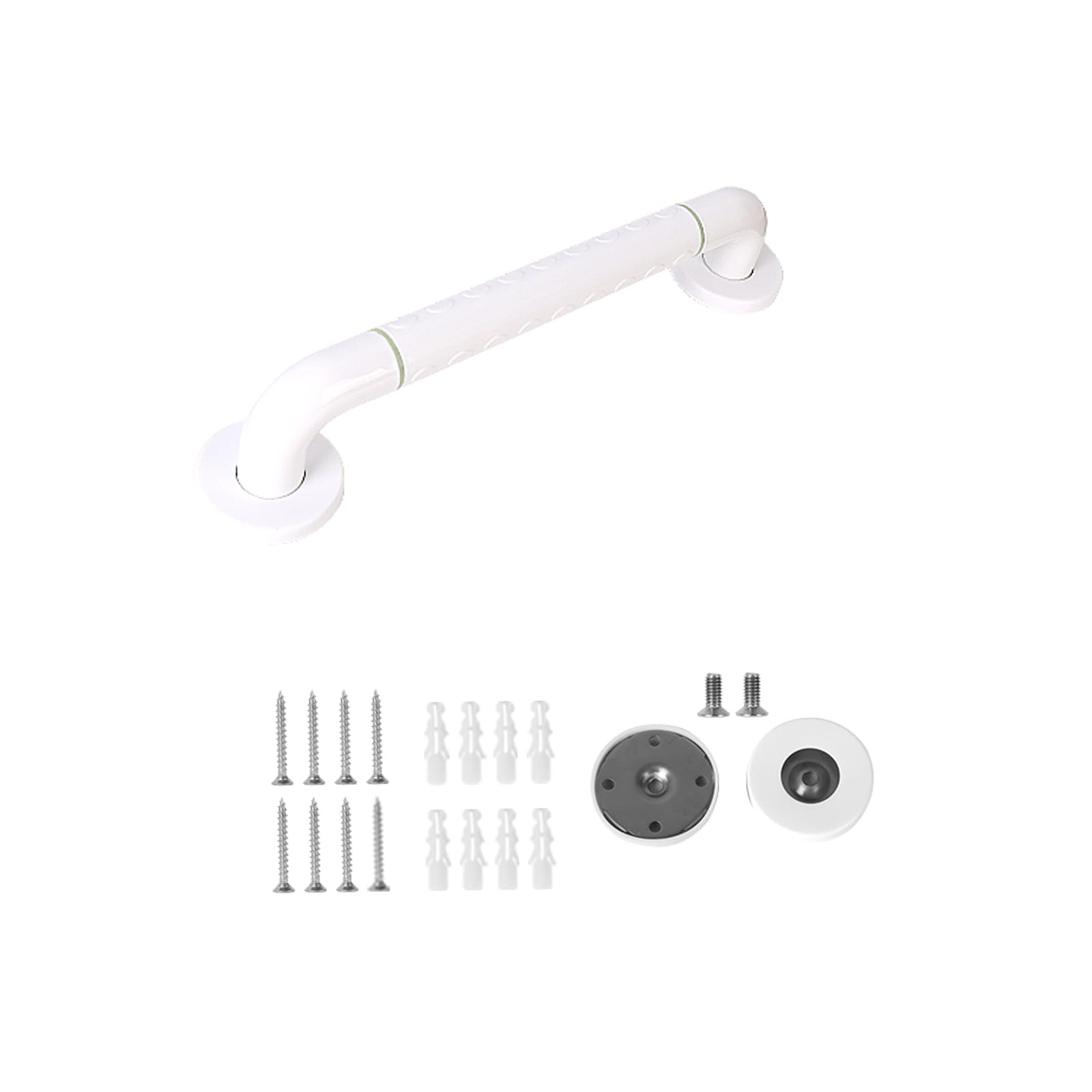 Sinbury White Bathroom Grab Bar 304 Stainless Steel Anti-Slip Grab Rail For Bathroom Safety Support Handle For Bathtub Shower Toilet Kitchen Stairway Handrail, Elderly Or Disabled (, 40Cm)