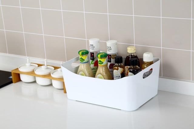 Miniatura 2 de YBM HOME Contenedores de almacenamiento  Organizadores de plástico abiertos y cesta de almacenamiento para organización de la despensa de la cocina,