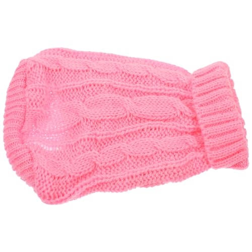 HANABASS 子犬のセーター 子犬のおもちゃ ダックスフンド 小型犬レインコート 小型犬用の服 犬の銃口 の服装 犬の襟 犬の防寒コート チワワ 犬加重ベスト 繁殖 ペット 糸 ピンク