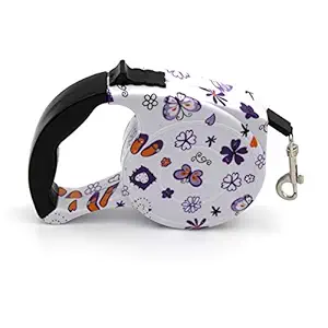 YOUSTYLO - YOU ARE PRIORITY Cute Retractable Pet Walking Leash 16ft Colorful Automatic Extendable Traction Leash for Dogs/Cats/Rabbits/Pets with Tension Upto 5meter (Butterfly)