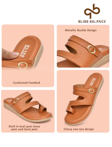 Image of Extra Soft Women's Comfortable Highcushioned Doctor Slippers|Flip-Flops Fashionable Casual & Stylish|Lightweight & Breathable Chappals|Outdoor Sandals Ladies&GirlsBB946
