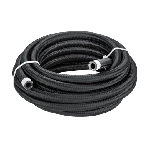 CGEAMDY Caucho Trenzado De Combustible, Manguera Gasolina NBR, Manguera Diesel Con Trenzado Textil, Acero Inoxidable Caucho Trenzado Nylon De La Línea Combustible Tubo De Combustible, Para Coches