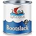 Produktbild Halvar Bootslack Yachtlack Bootsfarbe Yachtfarbe PU-verstärkt für Holz verstärkt, extrem belastbar und hochelastisch Schiffslackierung (2,5 L, Schwarz (RAL 9005))