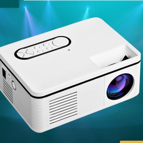 Mini projecteur blanc TEHAUX à haut-parleurs intégrés pour cinéma - 2