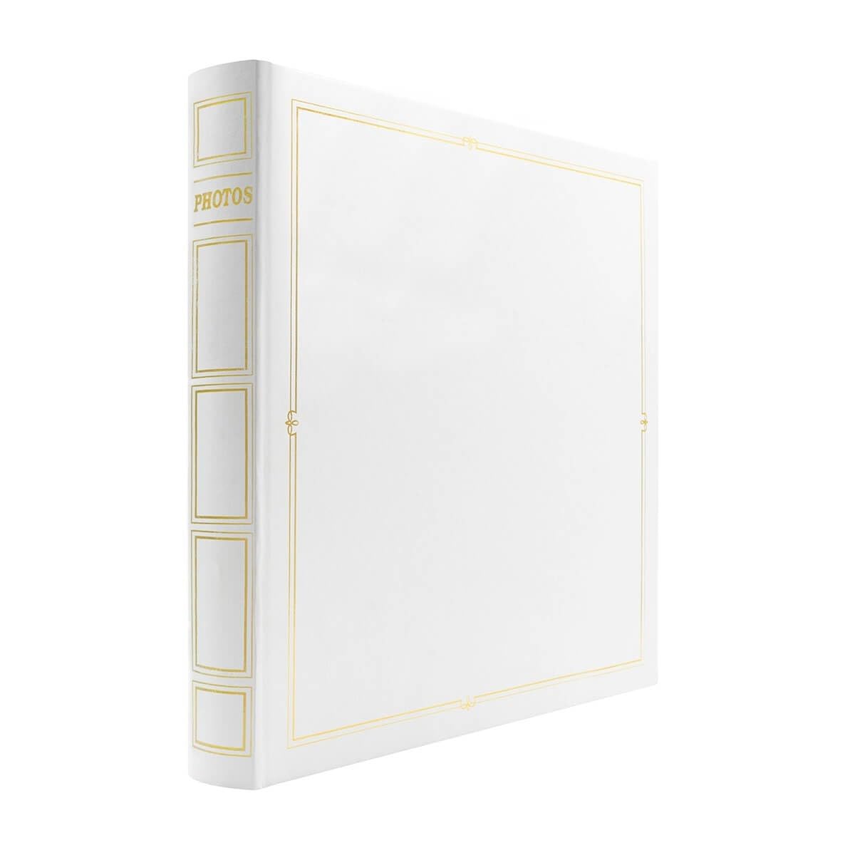 Album Photo Traditionnel Cordoue blanc 400 Photos 10x15 cm Rouge foncé, Compatible 11,​5x15 cm 100 pages Taille : 29.6x30 cm - Fabriqué en France