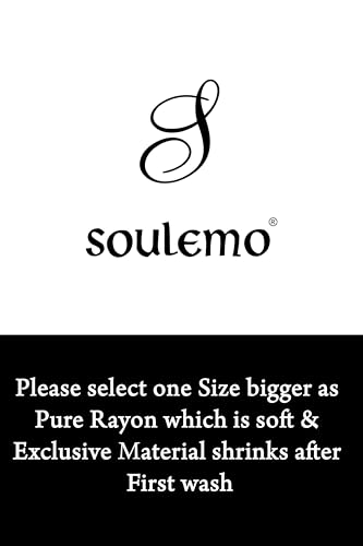 Image of Soulemo Women Premium Rayon Dancing Queen Nighty 1801