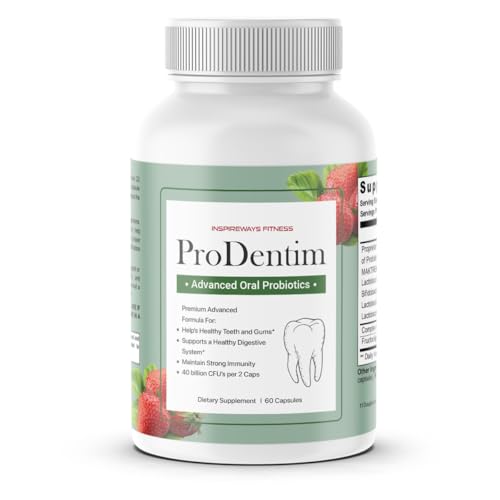 ProDentim Advanced Oral Health Probiotics Advanced Formula for Healthy Gums Teeth Fresh Breath - Oral Probiotics for Bad Breath Support (1-Pack - 60 Capsules)