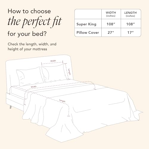 Image of Stoa Paris Satin Bedsheets for Super King Size Bed with 2 Pillow Covers, 300 TC UltraSatin Premium Bedding Set, Gifts for Couples, Wedding, Home Furnishing, Skies of Paris Collection - Taupe, Sapphire