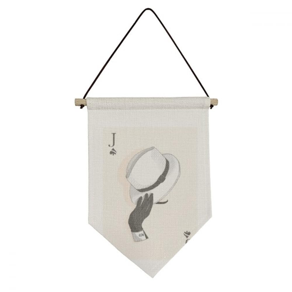 Drapeau en toile Spade J pour habiller un mur vide sans percer